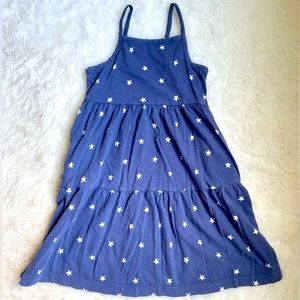 Child's Primary Blue & Stars Dress (Size 4-5 & 8-9)